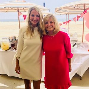 White Long Sleeve Club Monaco Dress